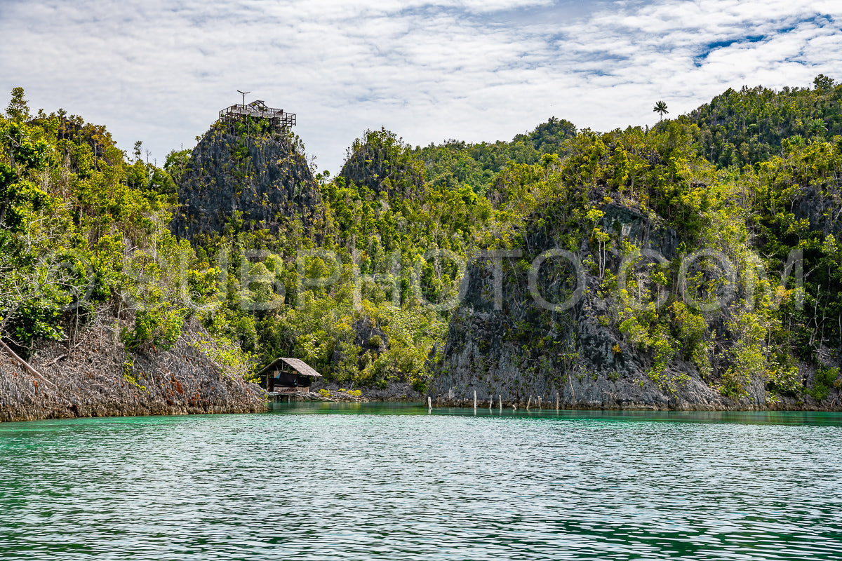 Photo de Waigeo- Kri- Mushroom Island- groupe de petites îles dans un lagon bleu peu profond- Raja Ampat- Papouasie occidentale- Indonésie