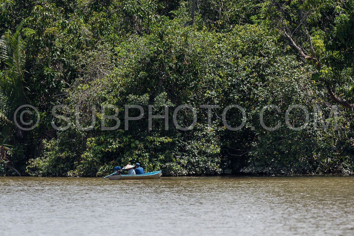 Photo de Croisière en bateau en bois sur la rivière Berau - Bornéo - Kalimantnan - Indonésie