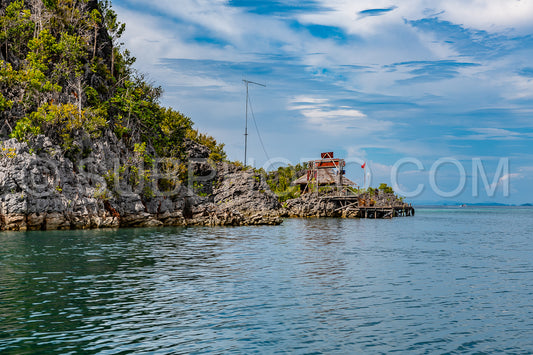 Photo de Waigeo- Kri- Mushroom Island- groupe de petites îles dans un lagon bleu peu profond- Raja Ampat- Papouasie occidentale- Indonésie