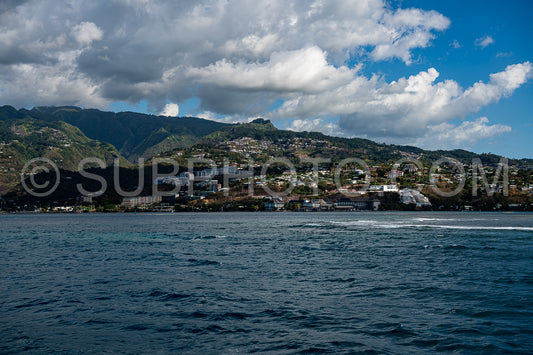 Photo de vue du port de Moorea - Polynésie française